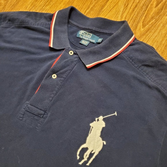 Polo Ralph Lauren Other - Vtg Polo Ralph Lauren Shirt Men 3XB Blue Big Pony Short Sleeve Preppy USA